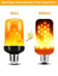Hompavo LED Flame Light Bulbs - 4 Modes