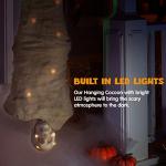 65" Animated Cocoon Corpse Halloween Prop with Lights