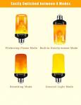 Hompavo LED Flame Light Bulbs - 4 Modes