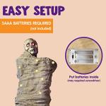 65" Animated Cocoon Corpse Halloween Prop with Lights