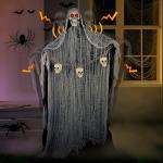 71-Inch Scary Animatronic Halloween Decoration with Sounds