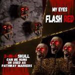 Animated Skull Pathway Markers with Sound and Lights