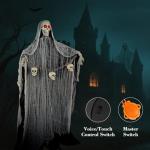 71-Inch Scary Animatronic Halloween Decoration with Sounds
