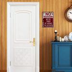 Funny Retro Halloween No Trespassing Metal Sign