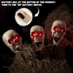 Animated Skull Pathway Markers with Sound and Lights