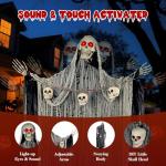 71-Inch Scary Animatronic Halloween Decoration with Sounds
