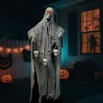 71-Inch Scary Animatronic Halloween Decoration with Sounds