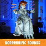Creepy Swinging Girl Halloween Animatronics Decoration