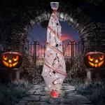 Creepy Hanging Corpse Decoration with LED Skull Eyes