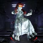 Creepy Swinging Girl Halloween Animatronics Decoration