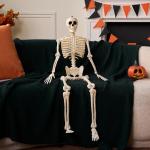 36" Poseable Halloween Skeleton Decoration Prop