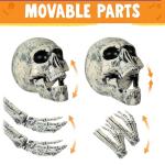 5 Pcs Life Size Skeleton Yard Stakes for Halloween