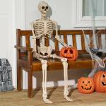 5 FT Poseable Life-Size Halloween Skeleton Decor