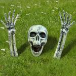 3 Pack Realistic Skeleton Yard Stakes for Halloween
