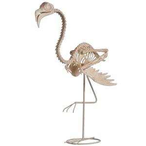 Flamingo Skeleton Halloween Decoration - 27.6 Inch Tall