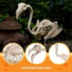 Flamingo Skeleton Halloween Decoration - 27.6 Inch Tall