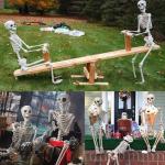 5 Ft Life-Size Movable Skeleton Halloween Decoration
