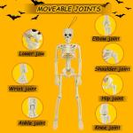 6 Pack Posable Skeletons for Halloween Decor