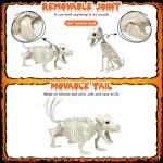 36" Posable Skeleton Set with Dog and Cat