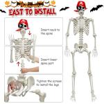5 Ft Life-Size Movable Skeleton Halloween Decoration
