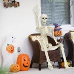 2-Pack 36" Realistic Skeleton Halloween Decorations