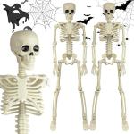 6 Pack Posable Skeletons for Halloween Decor
