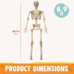 Life-Size Posable Halloween Skeleton with Moving Features