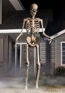 8FT Animated Yard Skeleton with Motion Sensor Lights