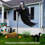 7.8Ft Flying Skull Reaper Halloween Yard Decoration