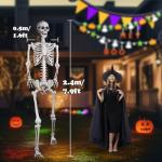Posable 7.8ft Giant Skeleton for Halloween Decor