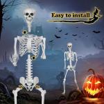 Posable 7.8ft Giant Skeleton for Halloween Decor