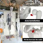 Posable 7.8ft Giant Skeleton for Halloween Decor
