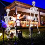 Posable 7.8ft Giant Skeleton for Halloween Decor