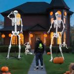 Giant Poseable Skeleton for Halloween Decor