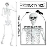 Giant Poseable Skeleton for Halloween Decor