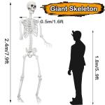 Giant 7.9ft Posable Life Size Skeleton Decoration