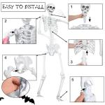 Giant Poseable Skeleton for Halloween Decor