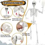 Giant 7.9ft Posable Life Size Skeleton Decoration
