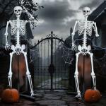 Giant Poseable Skeleton for Halloween Decor
