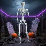 Giant Poseable Skeleton for Halloween Decor