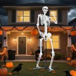 Giant Poseable Skeleton for Halloween Decor