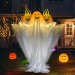Life-Size Scary Animated Ghost Decoration with Sound