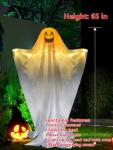 Life-Size Scary Animated Ghost Decoration with Sound