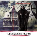 Life-Size Scary Grim Reaper Halloween Animatronic
