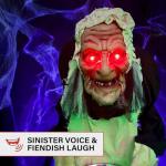 Life-Size Scary Zombie Maid Animatronic Decoration