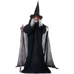 Life-Size Animated Witch Halloween Decoration with Sounds