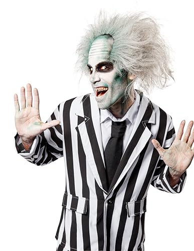 Beetlejuice Wig - White and Grey, One Size