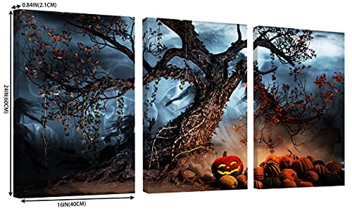 Halloween Canvas Wall Art Set - 3 Piece