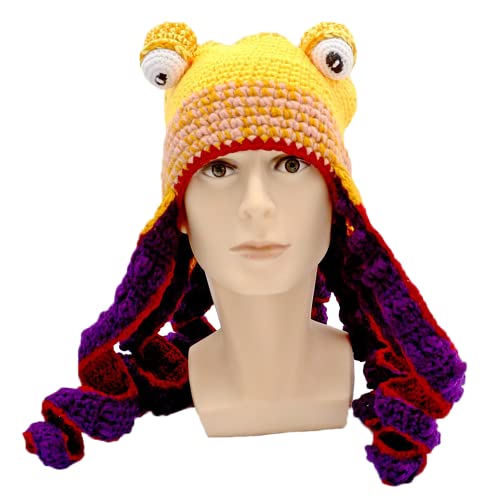 Yellow and Purple Octopus Hat for Halloween