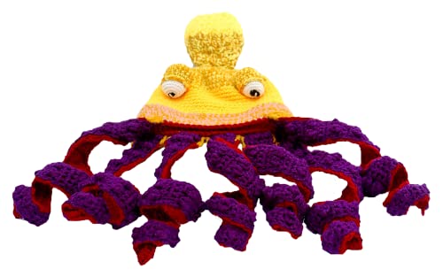 Yellow and Purple Octopus Hat for Halloween